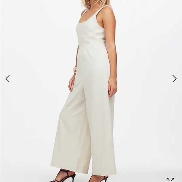 Madewell muted stone Wide-Leg Tank Jumpsuit in Drapey Twill - Picture 3 of 6